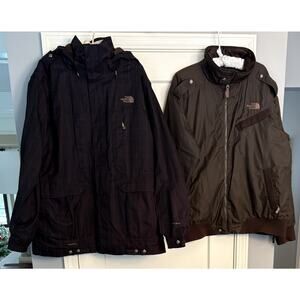 Set/2 North Face Men’s Cryptic Jackets Brown Plaid Reco